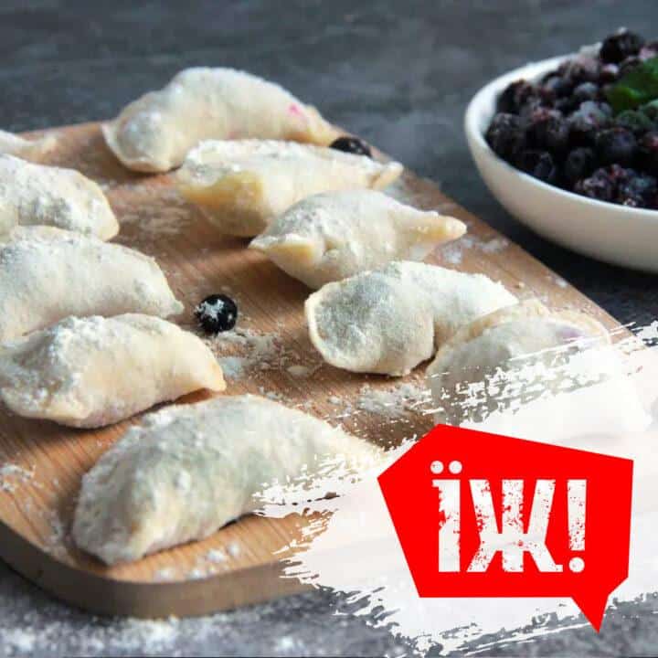 Вареники з чорницею заморожені